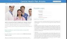 
							         Provider Login Area | Care1st Health Plan Arizona and ONECare ...								  
							    
