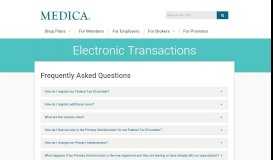 
							         Provider Login FAQ - Medica								  
							    