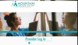 
							         Provider Login - Montana Health CO-OP								  
							    