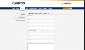 
							         Provider Network Contact - Corizon Correctional Healthcare								  
							    