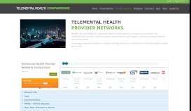 
							         Provider Networks - telemental health comparisons								  
							    