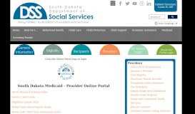 
							         Provider Online Portal - South Dakota Department of Social Services								  
							    