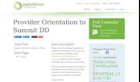 
							         Provider Orientation to Summit DD | Summit County Developmental ...								  
							    
