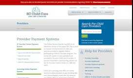 
							         Provider Payment Systems - SC Child Care Services | Happy. Healthy ...								  
							    