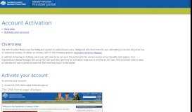
							         Provider Portal - Department of Veterans'Affairs - DVA Online Services								  
							    