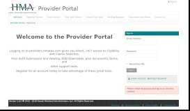 
							         Provider Portal - Hawaii Mainland Administrators								  
							    