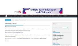 
							         Provider Portal – Informed Families - Enfield Council								  
							    