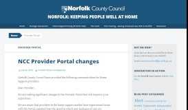 
							         Provider Portal | Norfolk: Keeping People Well at Home								  
							    