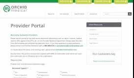 
							         Provider Portal – Orchid Medical								  
							    