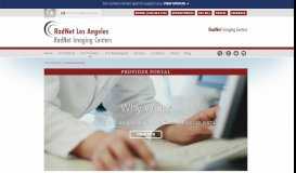 
							         Provider Portal | RadNet Los Angeles								  
							    