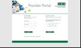 
							         Provider Portal - Senior Whole Health								  
							    