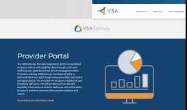 
							         Provider Portal - VBA Software								  
							    