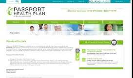 
							         Provider Portals - Passport Health Plan								  
							    