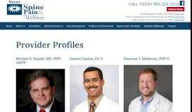 
							         Provider Profiles - Haydel Spine Pain & Wellness								  
							    