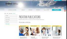 
							         Provider Publications - AvMed								  
							    