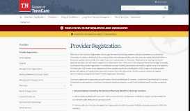 
							         Provider Registration - TN.gov								  
							    