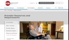 
							         Provider Resources and Requirements | Commonwealth Care Alliance								  
							    