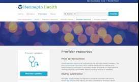 
							         Provider resources | Hennepin Health								  
							    