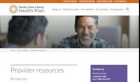 
							         Provider Resources | Santa Clara Family Health Plan								  
							    