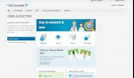 
							         Provider Search - Find a Doctor - Highmark Blue Shield								  
							    