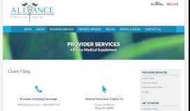 
							         Provider Services - Alliance Medical Supplement								  
							    