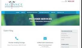 
							         Provider Services - Alliance Secondary Insurance								  
							    