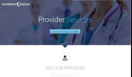 
							         Provider Services | Employee Benefits Administration | Diversifed Group								  
							    
