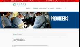 
							         Providers at Grace | Physicians - Grace Health System								  
							    