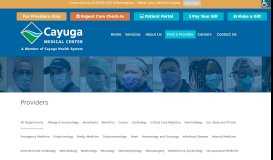
							         Providers | Cayuga Medical Center								  
							    