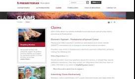 
							         Providers Claims | Presbyterian Health Plan, Inc.								  
							    