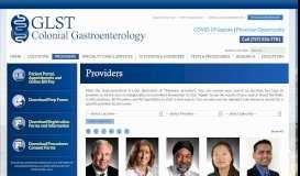 
							         Providers | Colonial Gastroenterology - GLSTVA								  
							    