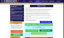 
							         Providers - DBHDD University								  
							    