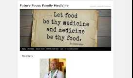 
							         Providers | Future Focus Family Medicine								  
							    