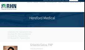 
							         Providers - Hereford - Medical | RHN | Regence Health Network								  
							    