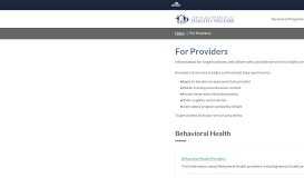 
							         Providers - Idaho Health and Welfare - Idaho.gov								  
							    