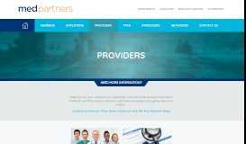 
							         Providers - MedPartners								  
							    