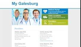 
							         Providers | My Galesburg								  
							    