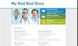 
							         Providers | Network - My Red Bud Docs								  
							    