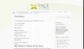 
							         Providers | PACE of the Triad								  
							    