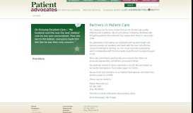 
							         Providers - Patient Advocates								  
							    