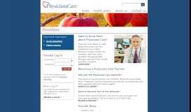 
							         Providers - Physicians Care -								  
							    