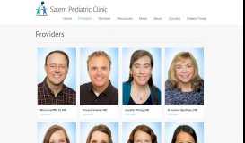
							         Providers – Salem Pediatric Clinic								  
							    