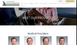 
							         Providers - San Diego Sports Medicine & Family Health Center ...								  
							    
