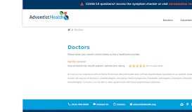 
							         Providers Search Results - Adventist Health								  
							    