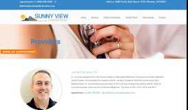 
							         Providers – Sunny View Medical Center								  
							    