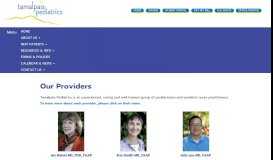 
							         Providers - Tamalpais Pediatrics								  
							    