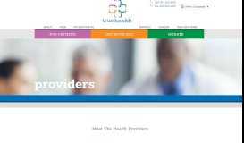 
							         Providers : True Health								  
							    
