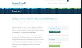 
							         Providers - VHAN - the Vanderbilt Health Affiliated Network								  
							    