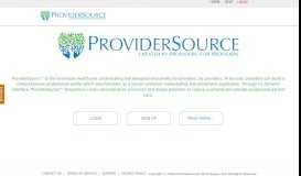 
							         ProviderSource™								  
							    
