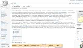 
							         Provinces of Zambia - Wikipedia								  
							    